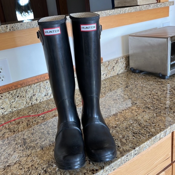Hunter Shoes Original Hunter Tall Black Boots Edinburg Poshmark
